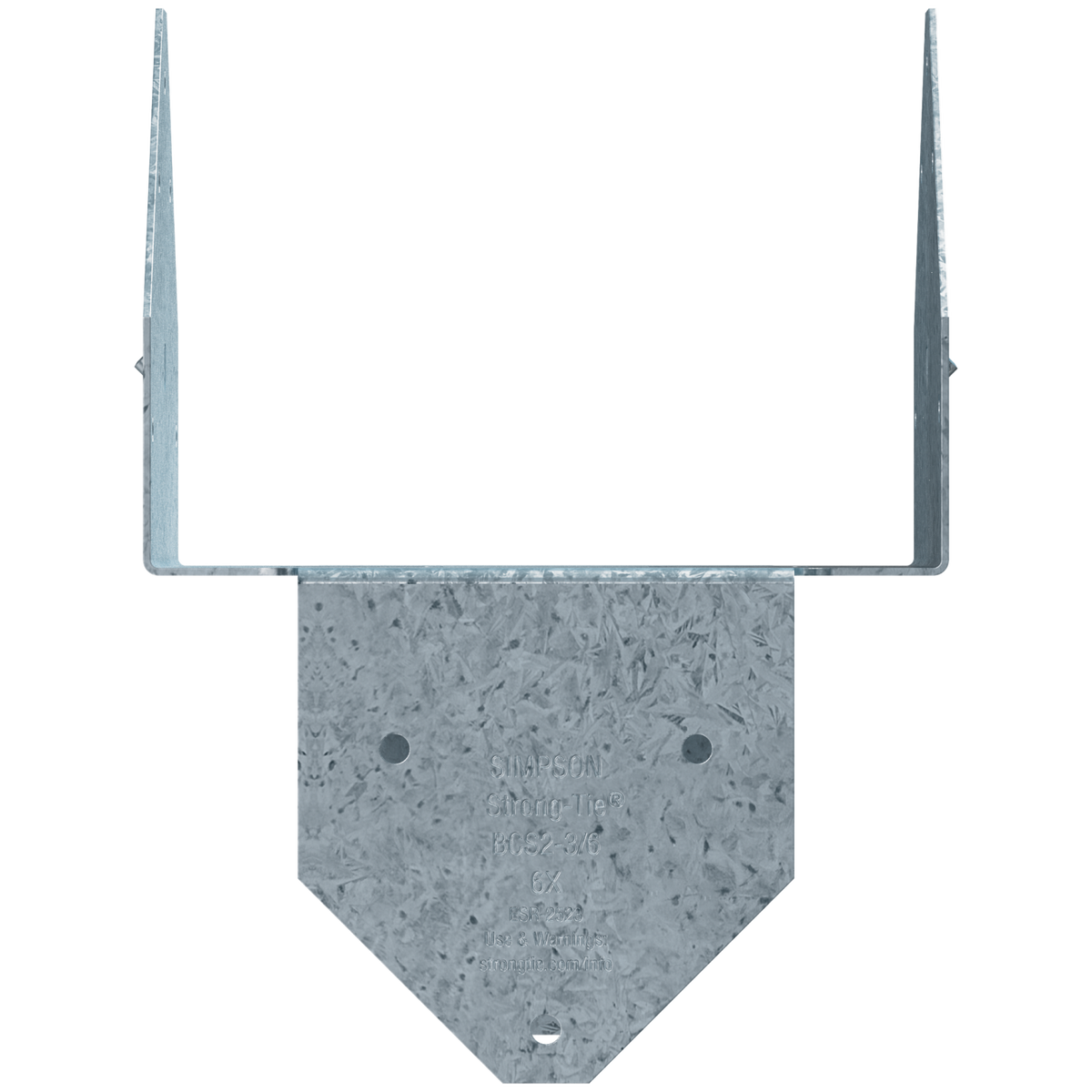 Simpson Strong-Tie BCS2-3/6Z 2-3x6 Post Cap w/ Double-Shear Nailing, Zmax Finish