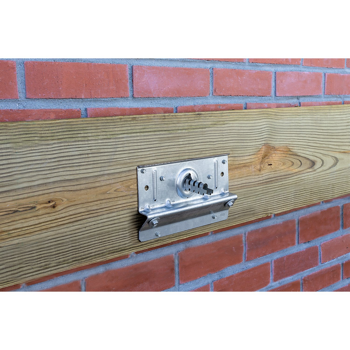 Simpson BVLZ-KT4 Brick Veneer Ledger Connector Kit 4-Pk ZMAX 12-Ga Steel w/Template and Fasteners