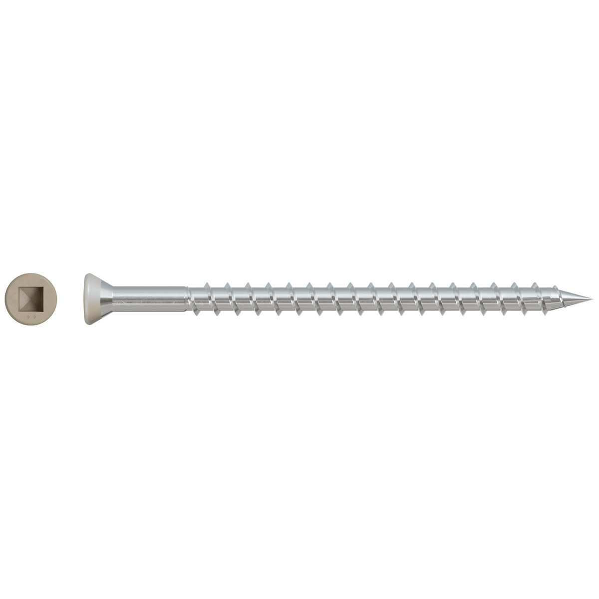 Simpson #7 x 2 1/2" Brown 05, Collated Trim-Head Deck Screw, 305 SS