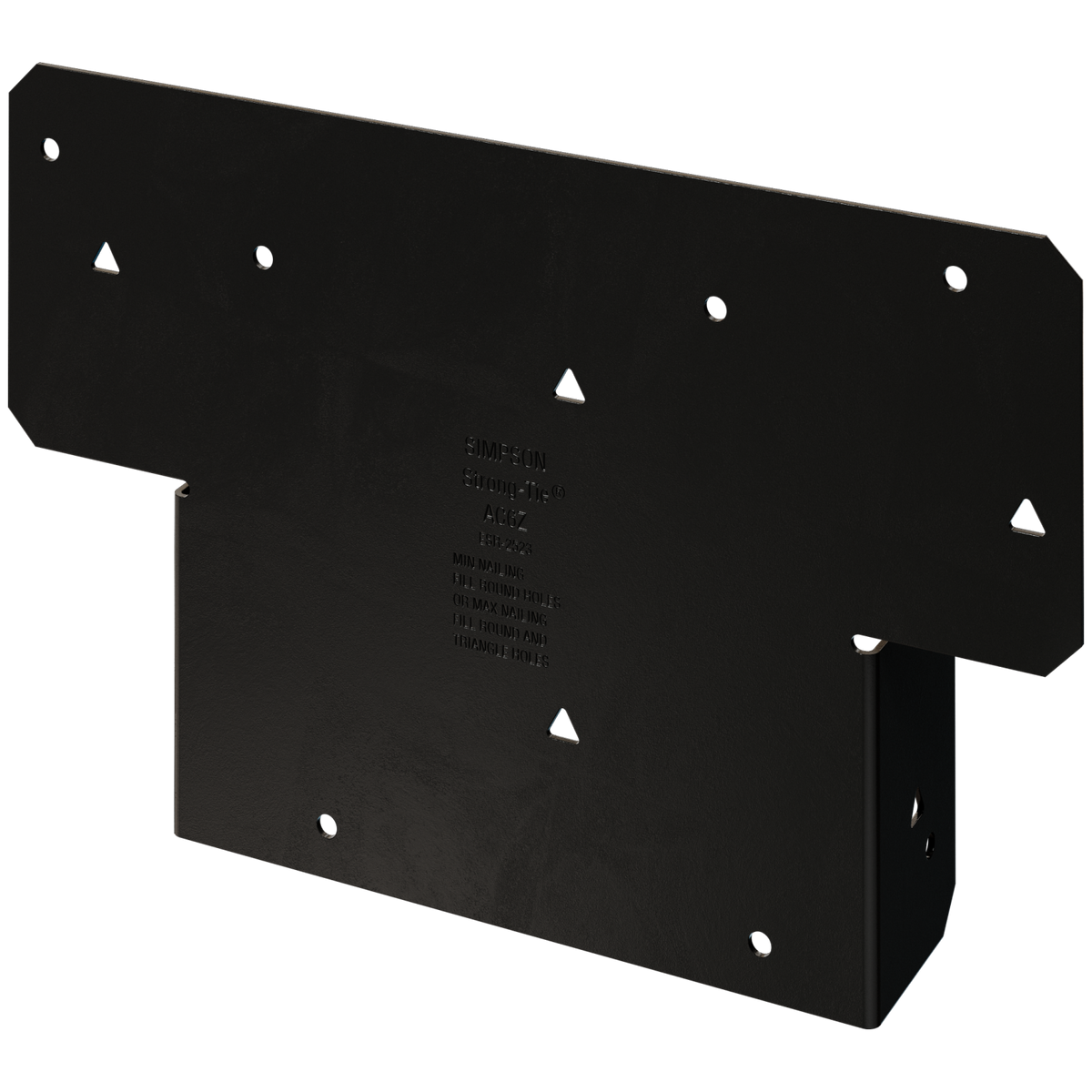 Simpson 6X Adjustable Post Cap ZMAX Black Powder-Coated AC6PC