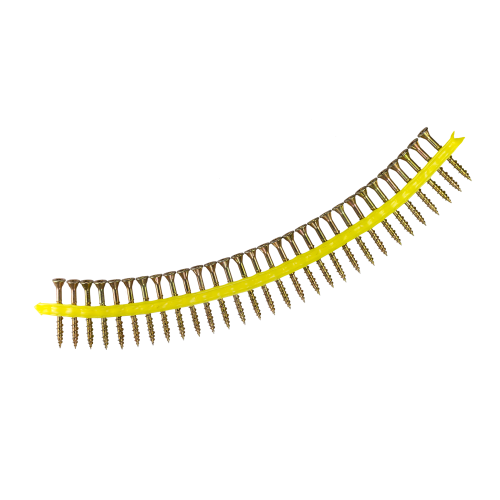 Simpson Collated #9 x 2" WSV SUBFLOOR Screw, Yellow-Zinc