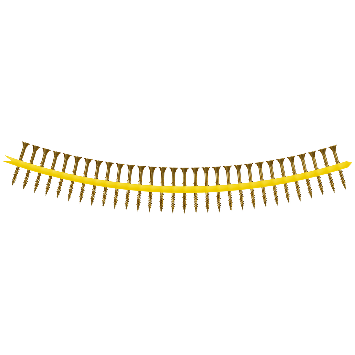 Simpson Collated #9 x 2-1/2" WSV SUBFLOOR Screw, Yellow-Zinc