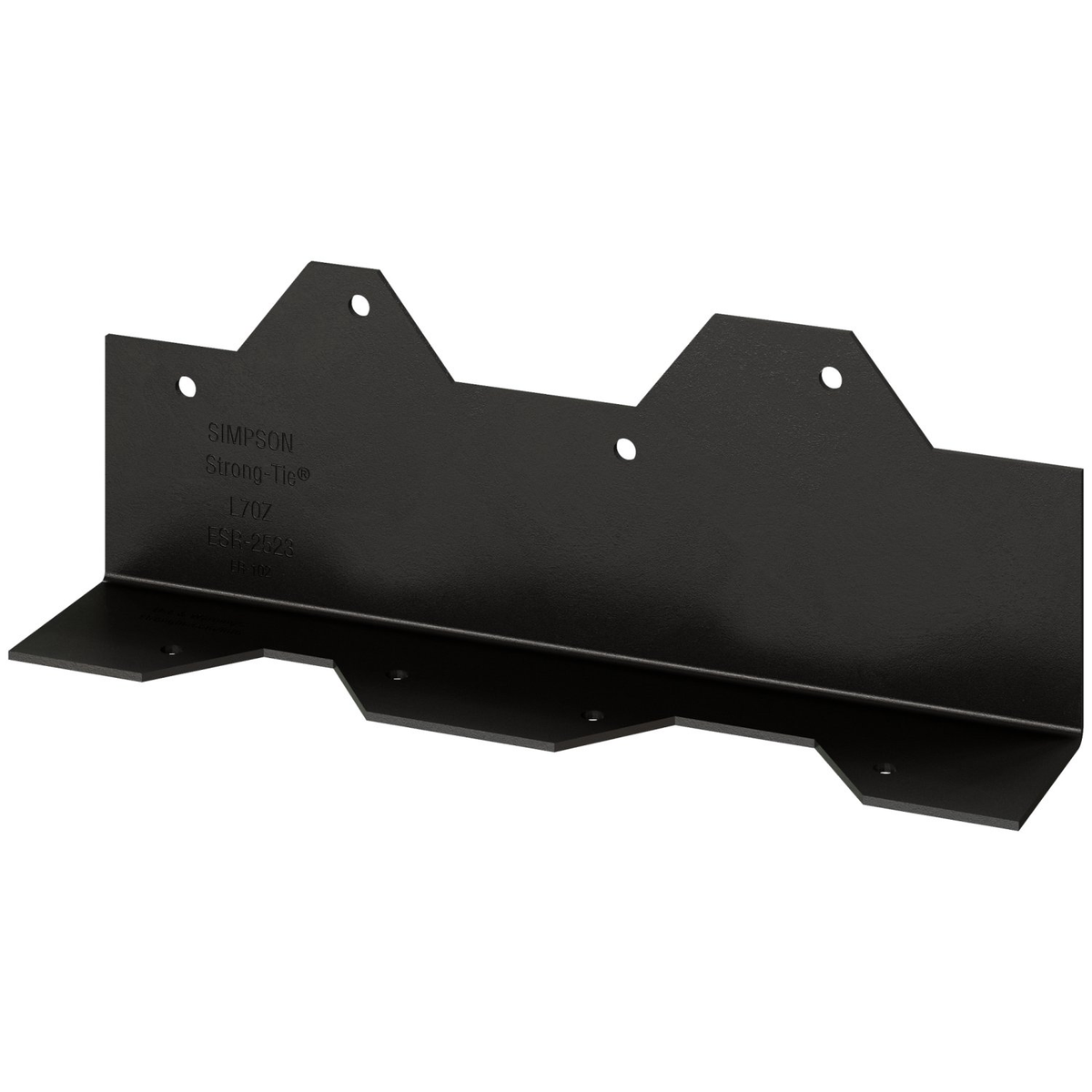 Simpson 7" Reinforcing L Angle 16-Ga ZMAX Black Powder-Coated L70PC