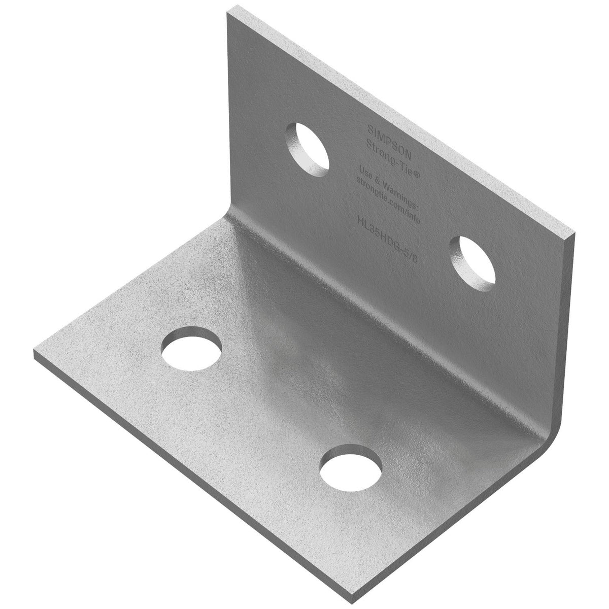 Simpson HL35HDG-5/8 HDG 3x5 Heavy L-Shaped Angle - 5/8" bolt holes