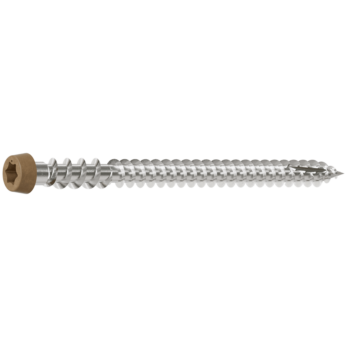 Simpson #10 x 2-3/4" Tan 05, Deck-Drive DCU Composite Screw, 316 Stainless Steel