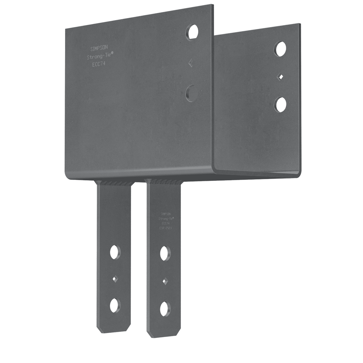 Simpson ECC74 End Column Cap 6-3/4" Beam, 4X Post