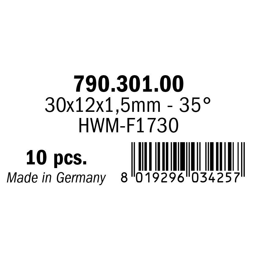 CMT 790.301.00 Rev. Throwaway Knives Carbide 1-3/16"x31/64"x1/16" 10Pk