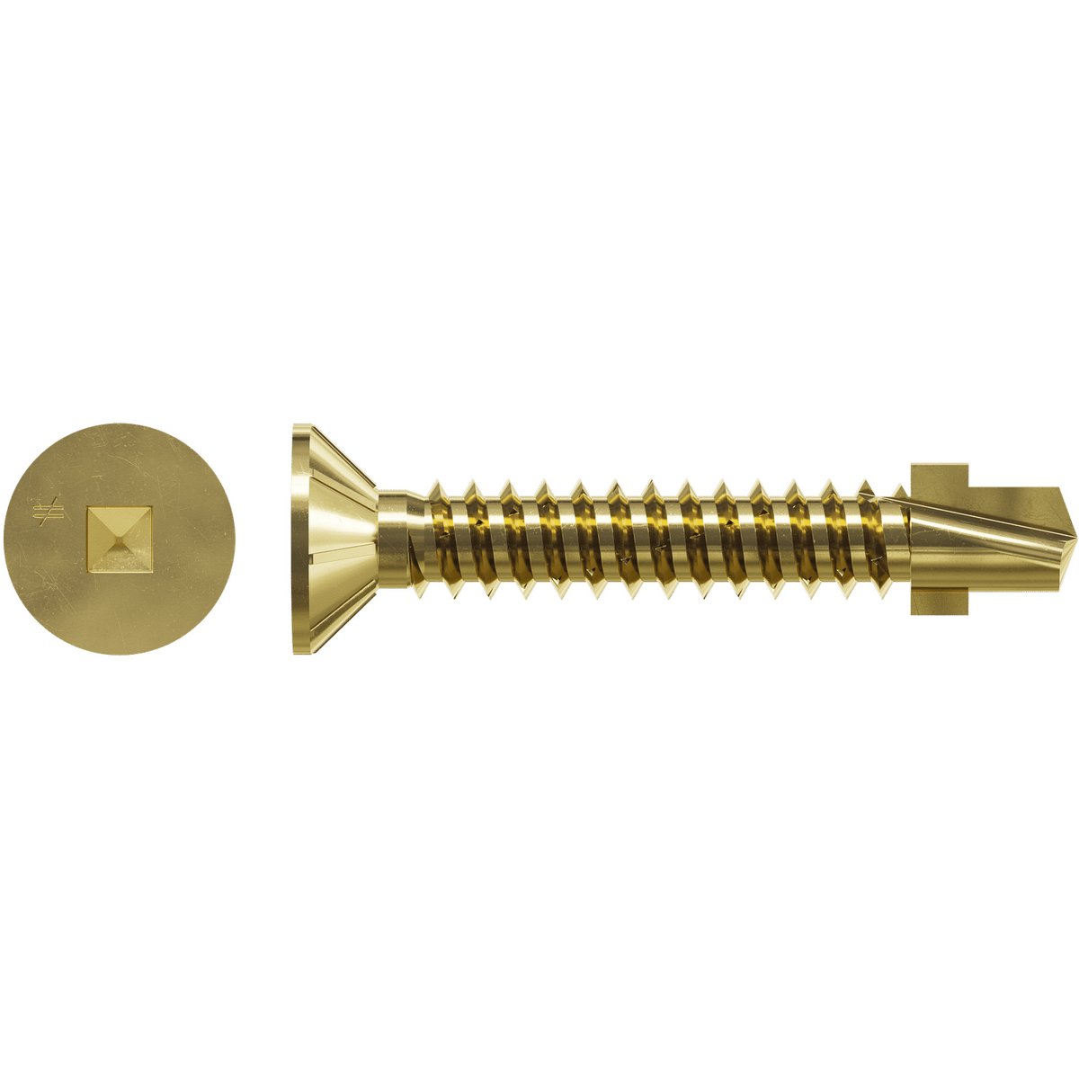 #14 x 1-9/16" Collated TB WOOD-TO-STEEL Screw Yellow Zinc