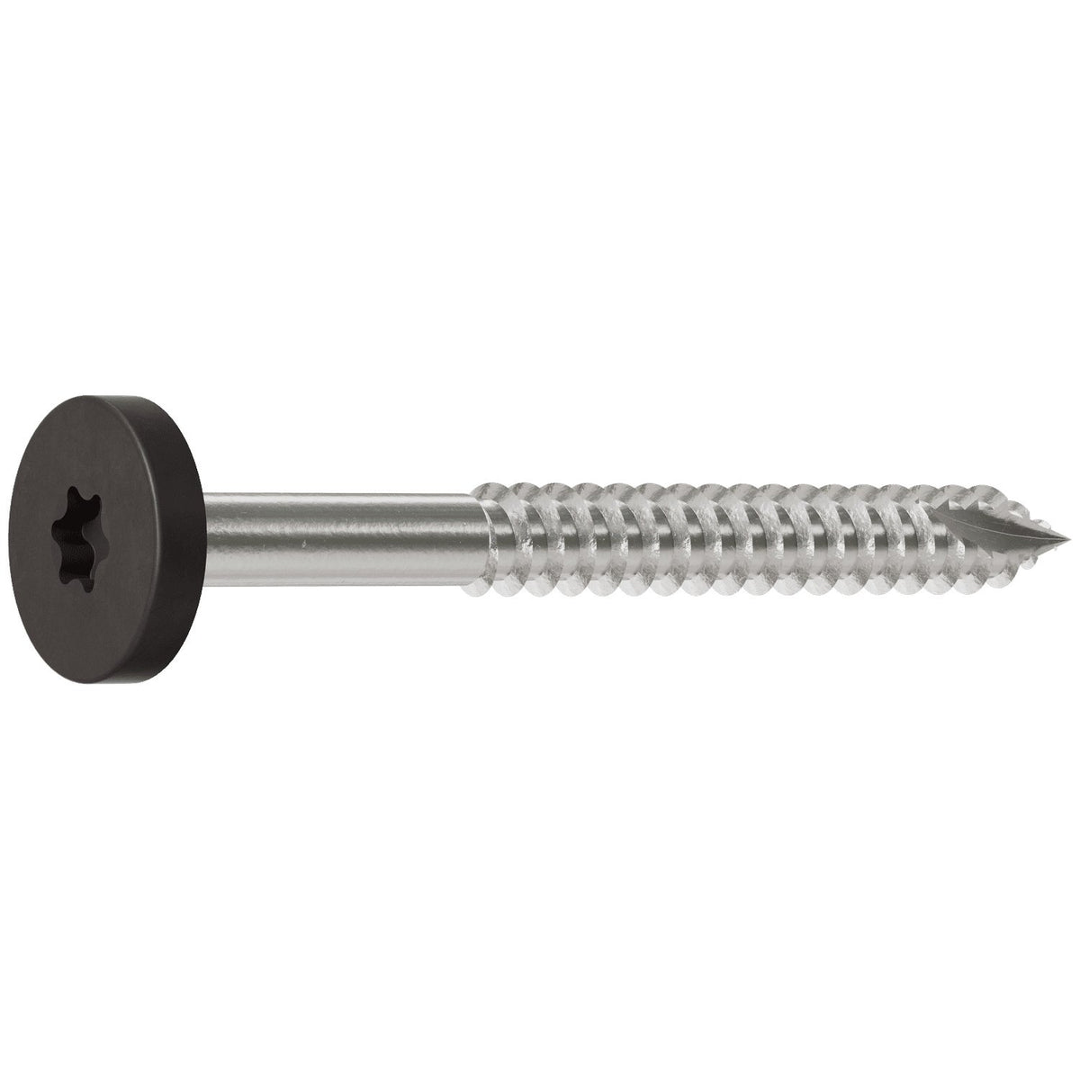#8 x 1 3/4 Gray 04 Composite Fascia Screws, Stainless Steel