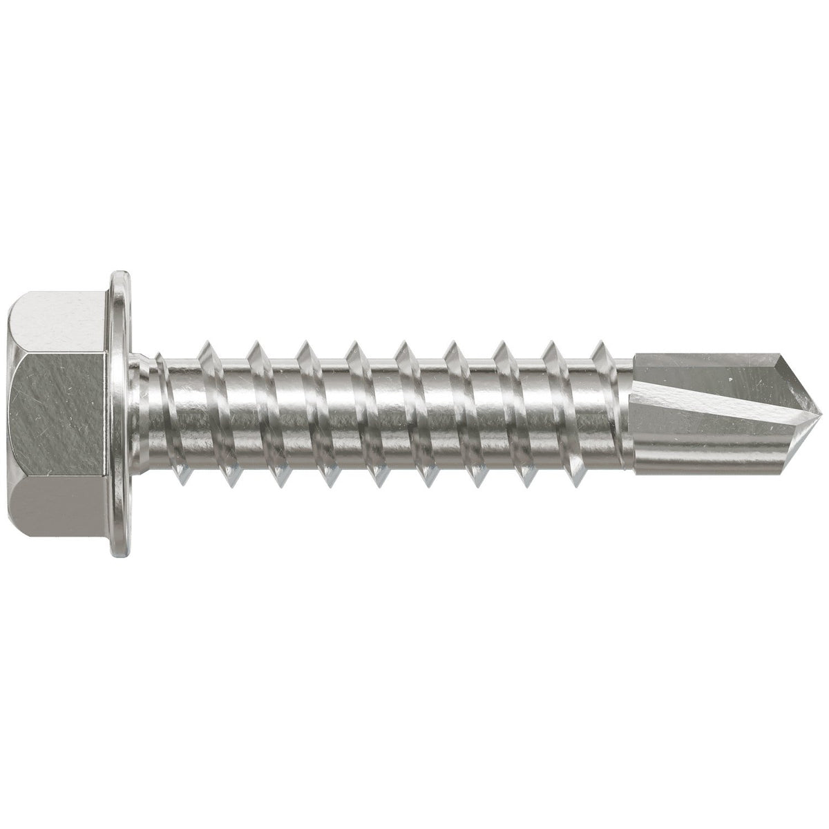 Simpson #8 x 1" Self-Drilling Hex-Washer Head Screw, 316 Stainless Steel