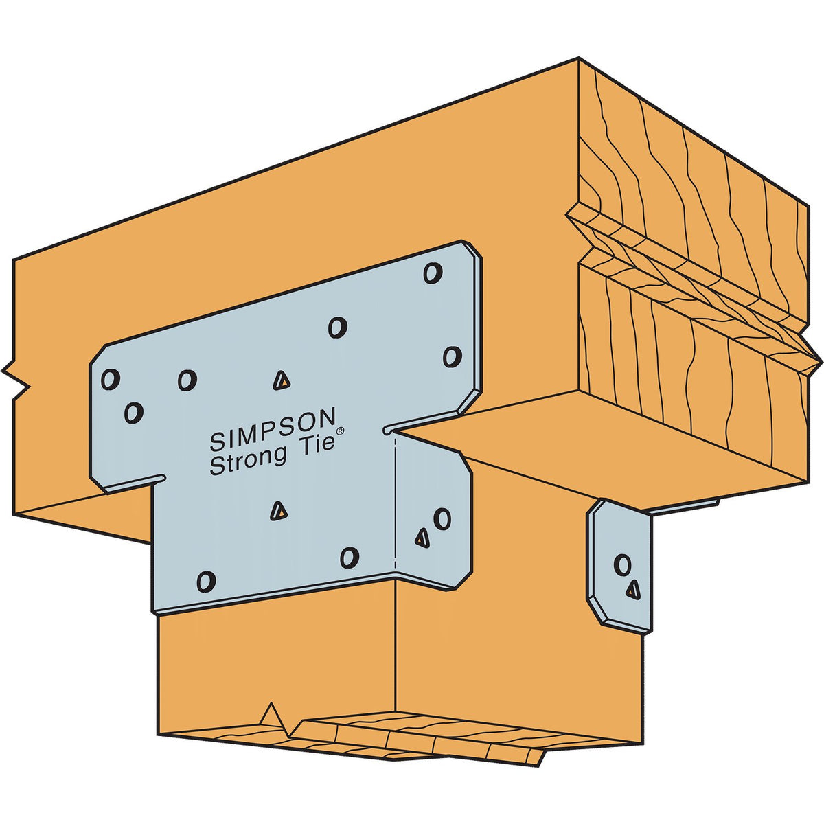 Simpson 6X Adjustable Post Cap - G90 Galvanized (AC6)