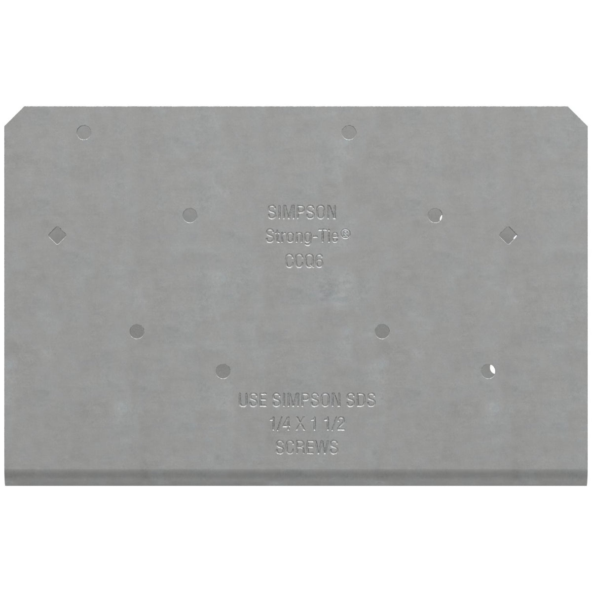 Simpson CCOQ6-SDS2.5 Column Cap for 6x Beam 7-Ga Uncoated Steel w/SDS Screws