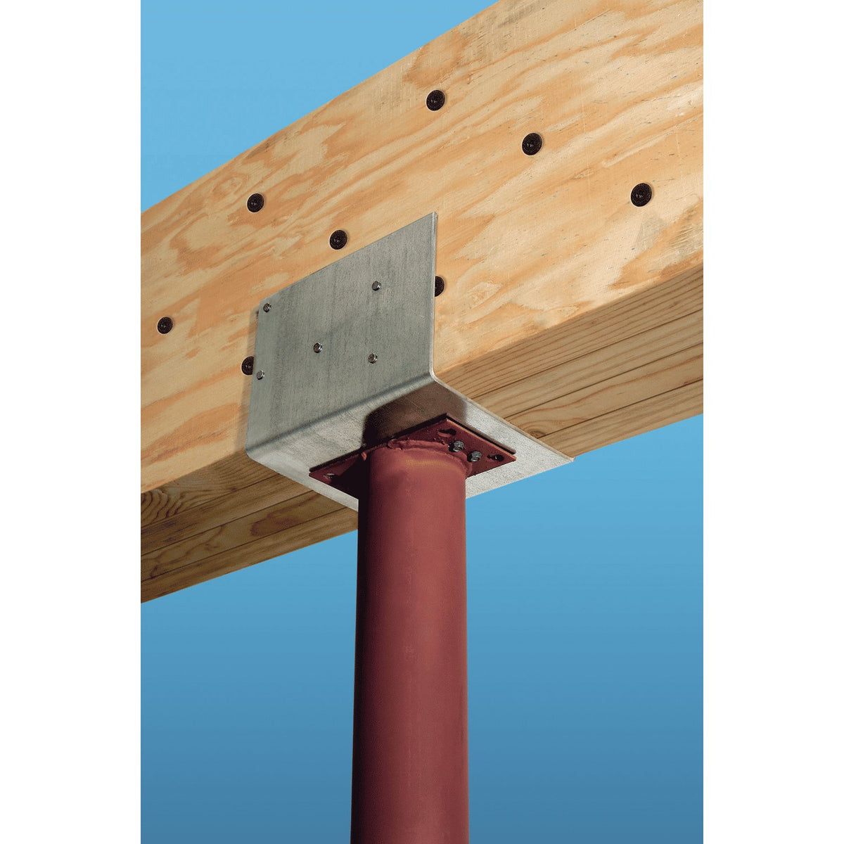 Simpson 4 5/8" Steel-Column Cap with Screws, G90 Galvanized CCOS4.62