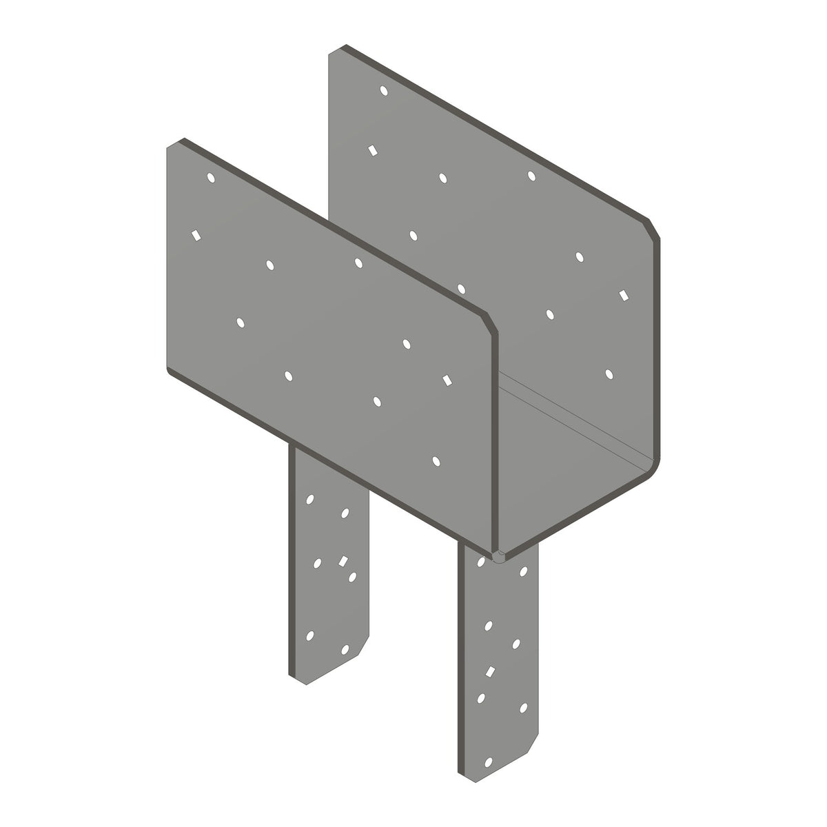 Simpson CCQ5-6SDS2.5 Column Cap for 5-1/8 in Beam and 6x Post 3-Ga Steel w/SDS Screws