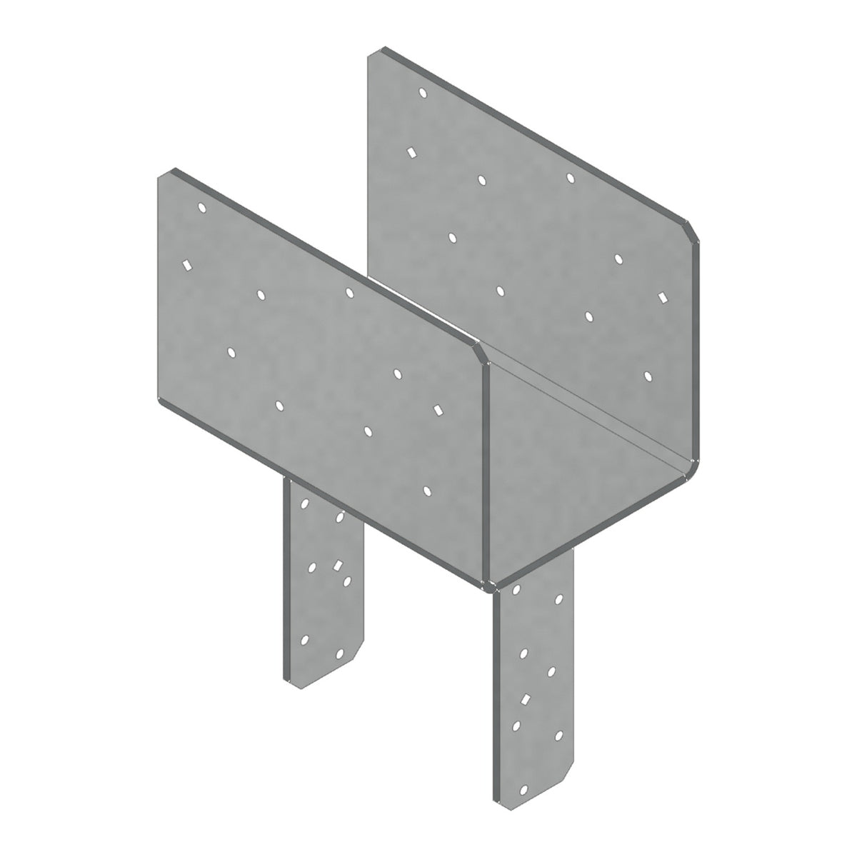 Simpson CCQ77SDS2.5 Column Cap for 6-3/4 in. Beam and 6-3/4 in. Post w/Screws 3-Ga Steel