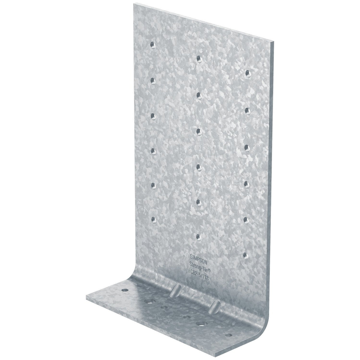 Simpson FC82-5/118-R25 Fixed-Clip Bypass Framing Connector 2x8x5 in 10-Ga G90 Galvanized 25 Pk