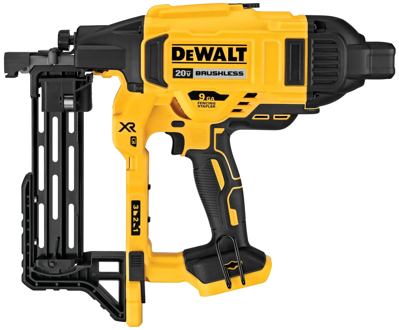 DeWalt stapler gun with a white background