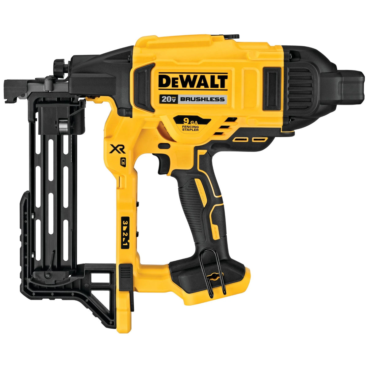 DeWalt stapler gun with a white background