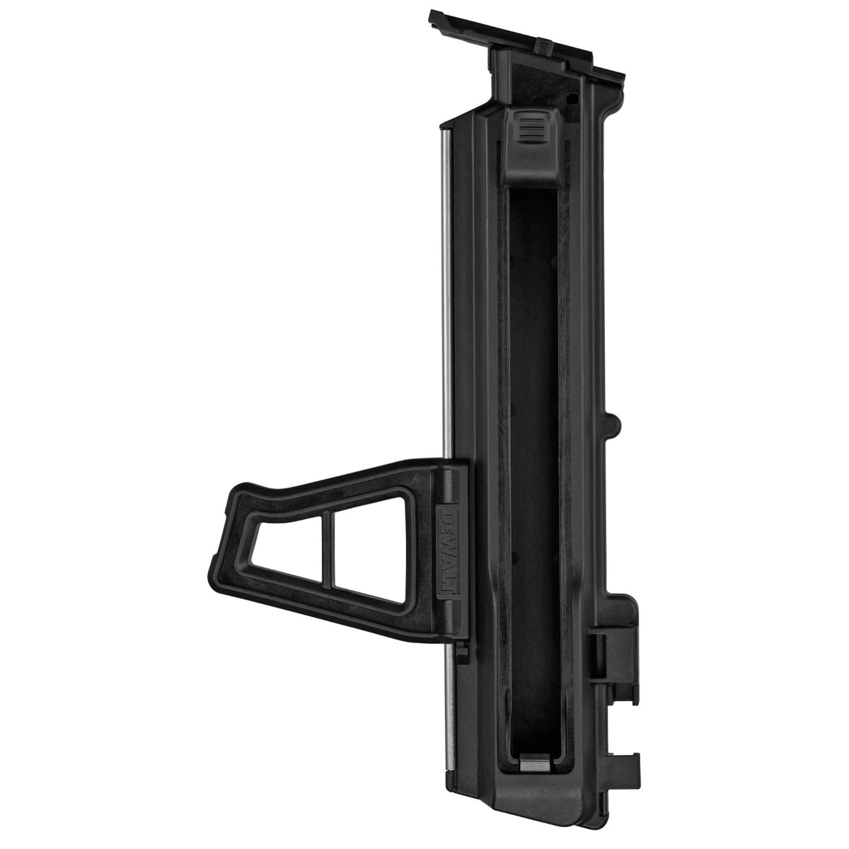 A black plastic Magazine For Cordless Concrete Nailer shown in profile against a plain white background.