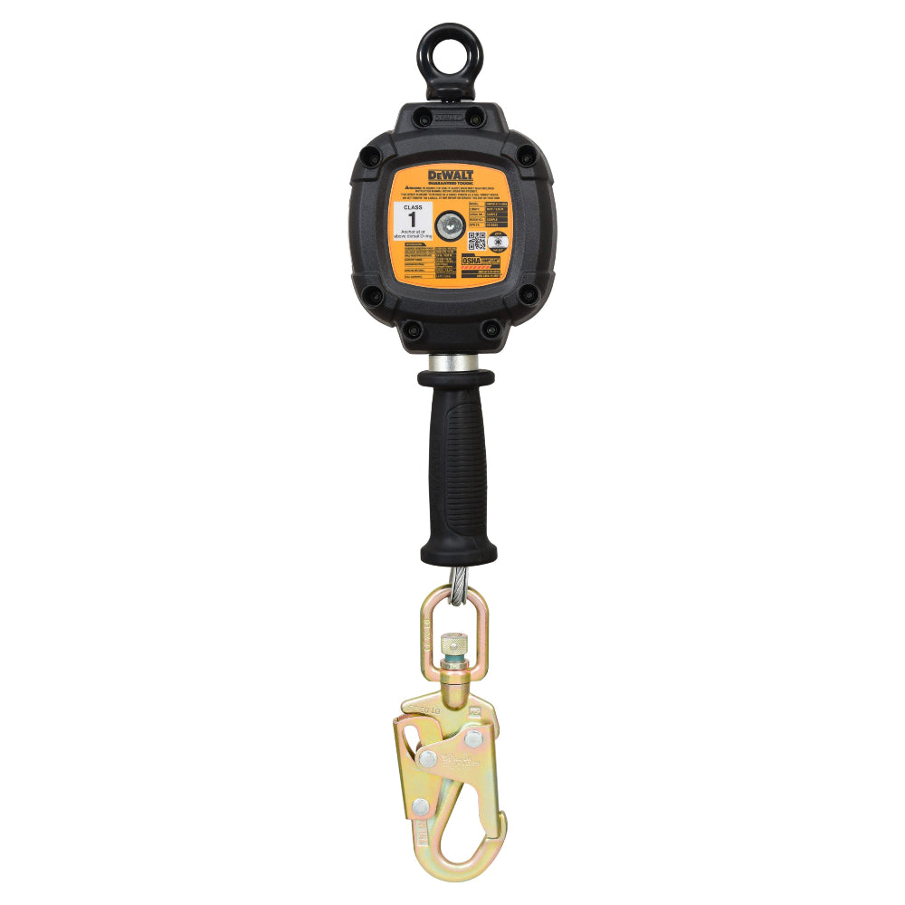 DeWalt spring handle with black and gold design on a white background