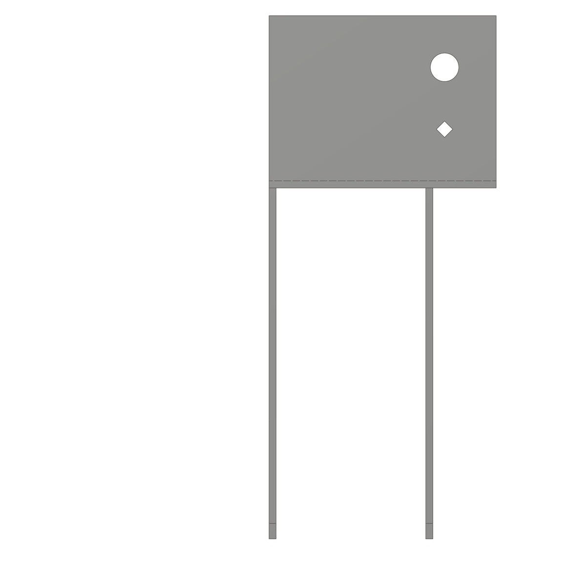 Simpson 4X Beam, 4X Post, HDG End Column Cap ECC44HDG