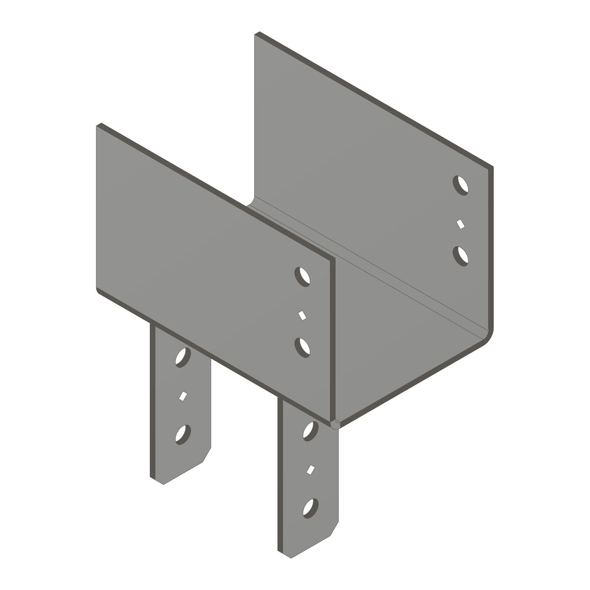 Simpson ECC76 End Column Cap for 6x Post and 6-3/4 in Beam