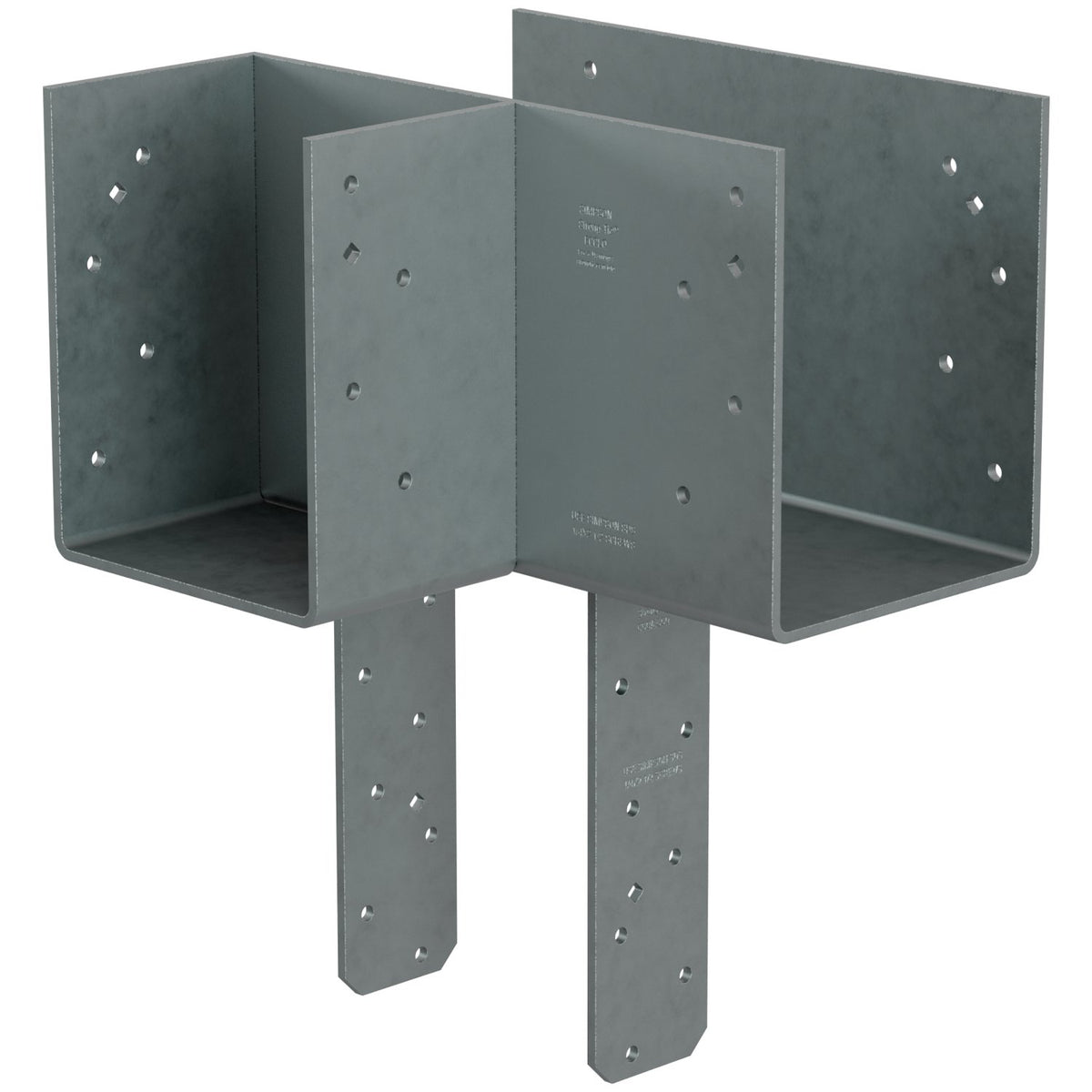 Simpson ECCLLQ666SDSHDG Left L-Shape End Column Cap 6x6 w/Screws HDG