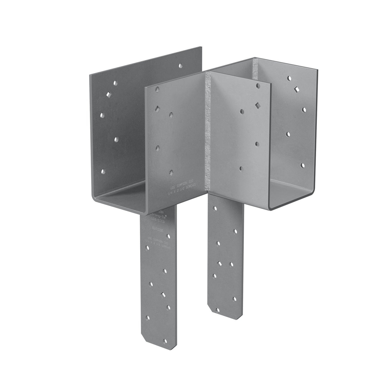 Simpson ECCLRQ464 Right L-Shape End Column Cap 4x6 w/Screws