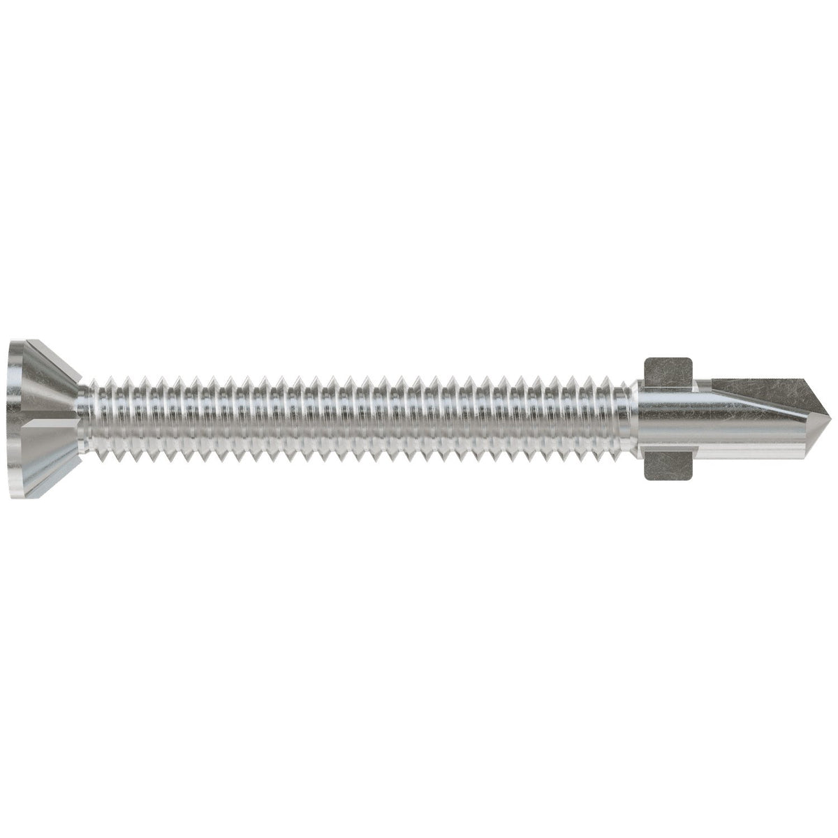 Simpson #12 x 2-1/2" Self-Drilling Flat-Head Screw with Wing, 410 Stainless Steel