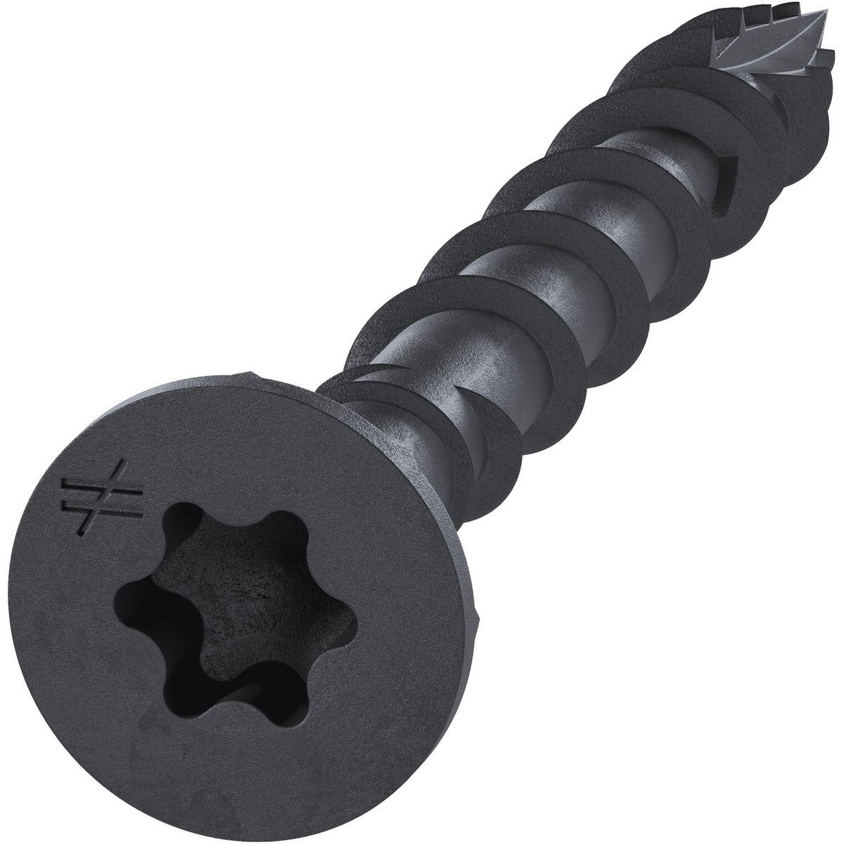 DSVBK158 Black #8 X 1-5/8 Deck-Drive DSV Wood Screw, installed
