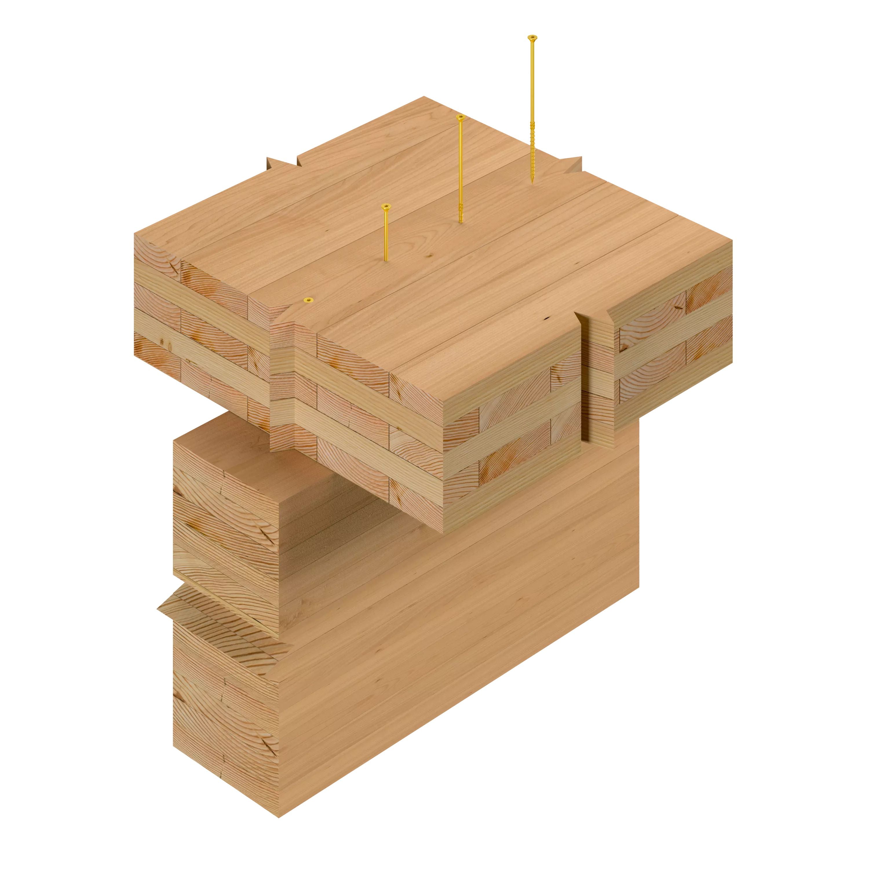 Strong-Drive SDCP TIMBER-CP Screw T40, Yellow Zinc