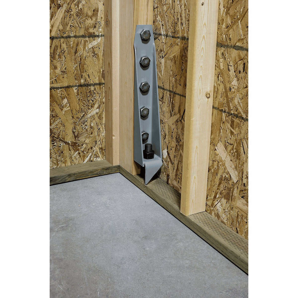 Simpson HD19 Bolted Holdown Anchor 24-1/2 in. 3-Gauge Steel Gray Paint