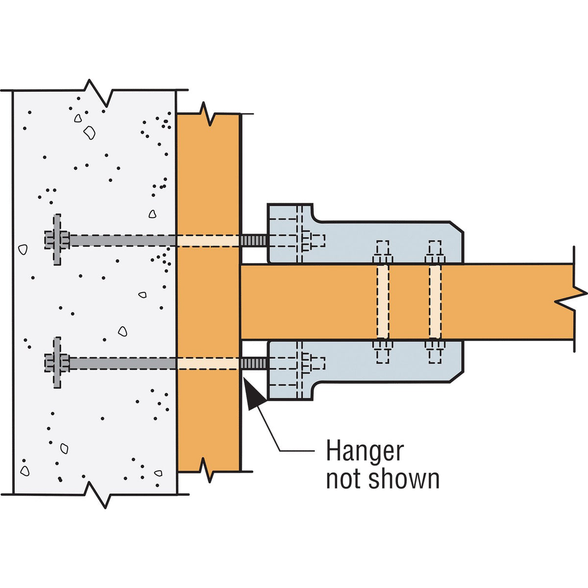 Simpson 8-5/8" Bolted Holdown Hot-Dip Galvanized HD3BHDG