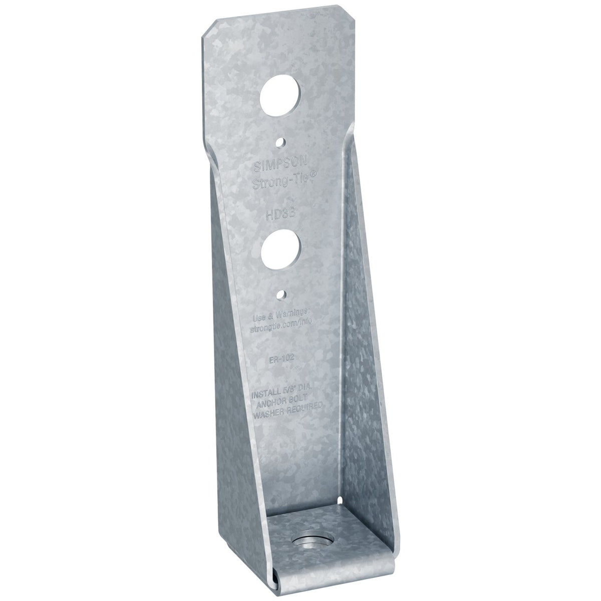 Simpson 8-5/8" Bolted Holdown Galvanized (G90) HD3B