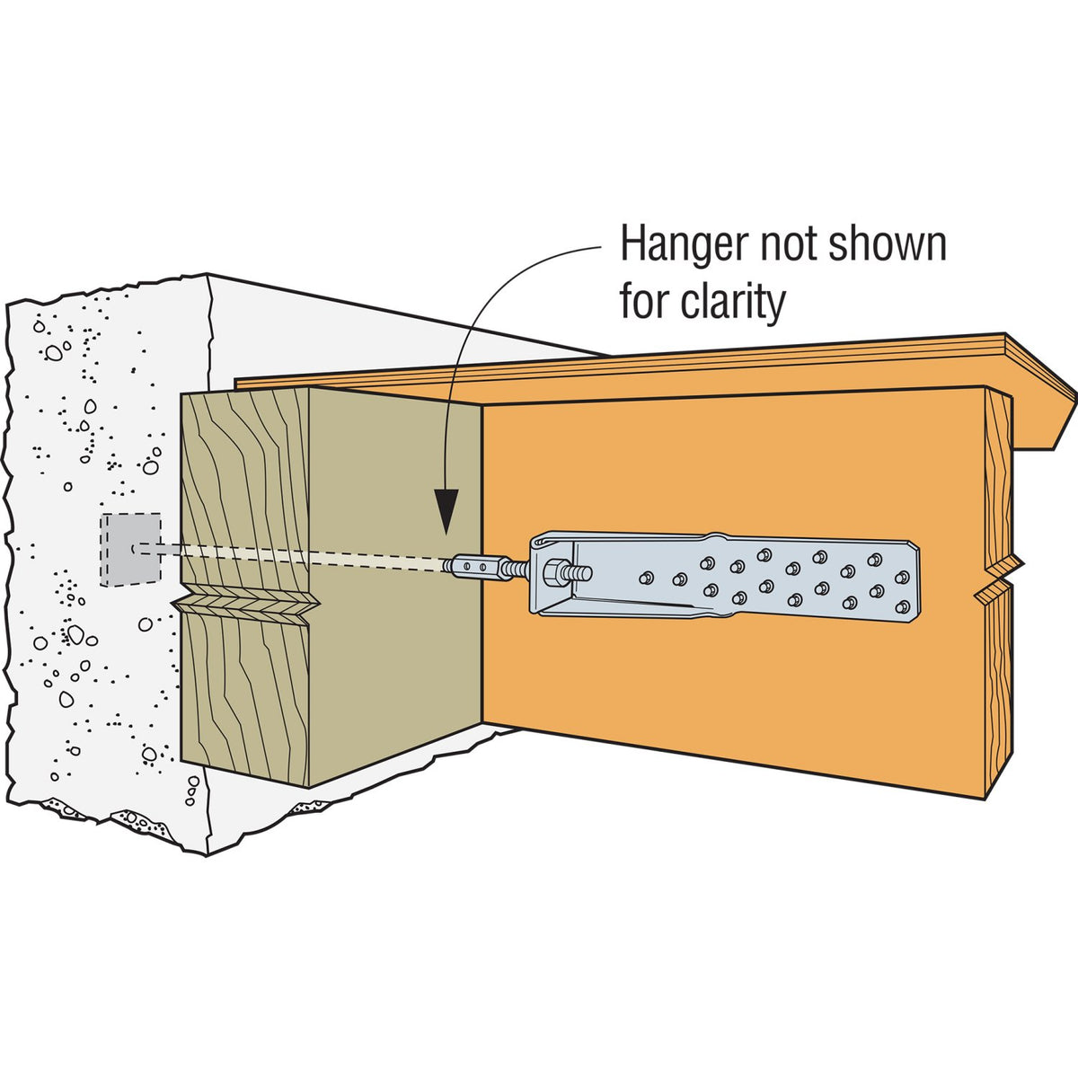 Simpson 16" Heavy Tension Tie Hot-Dip Galvanized HTT5HDG
