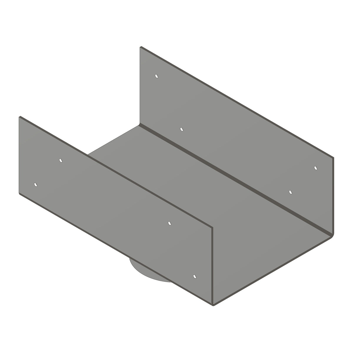 Simpson 7-1/8" Column Cap for 3-1/2" Outside Diameter Lally Column LCC7-3.5