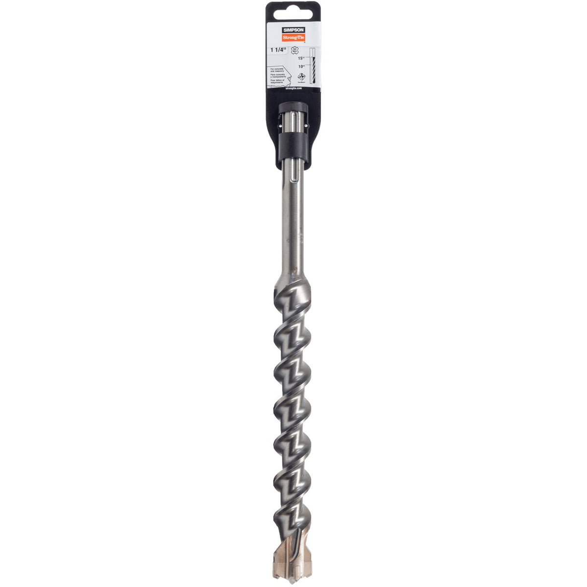 Simpson SDS-Max Quad-Head Drill Bit 1-1/4 in. x 15 in. Carbide MDMX12515Q