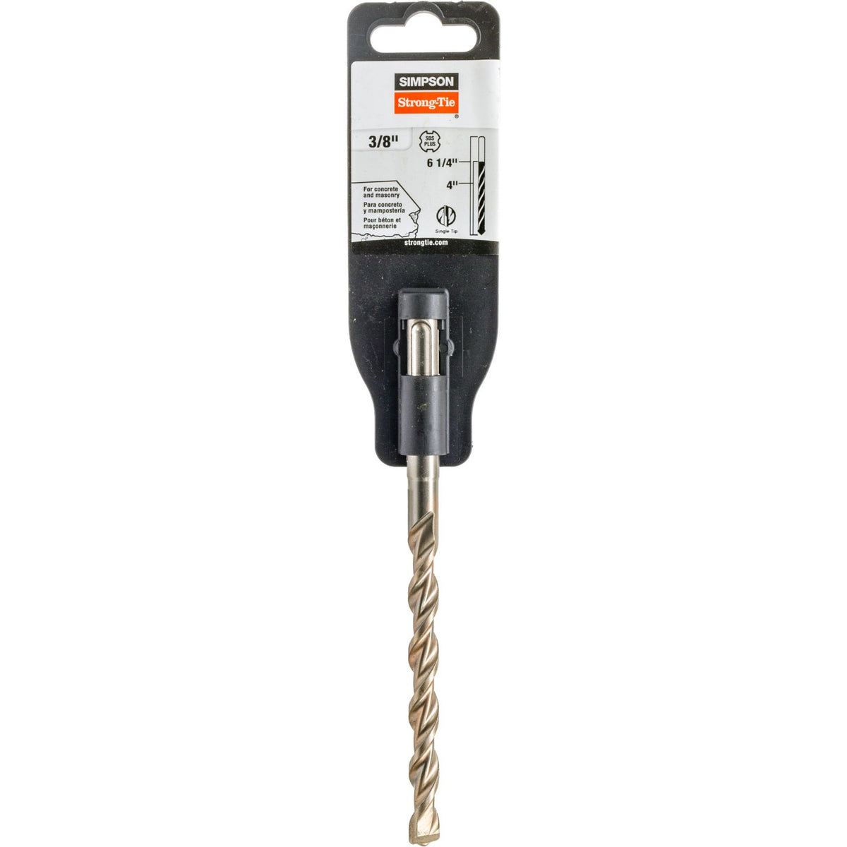 Simpson 3/8" x 6-1/4" 2-Cutter Head SDS-Plus Drill Bit, Carbide