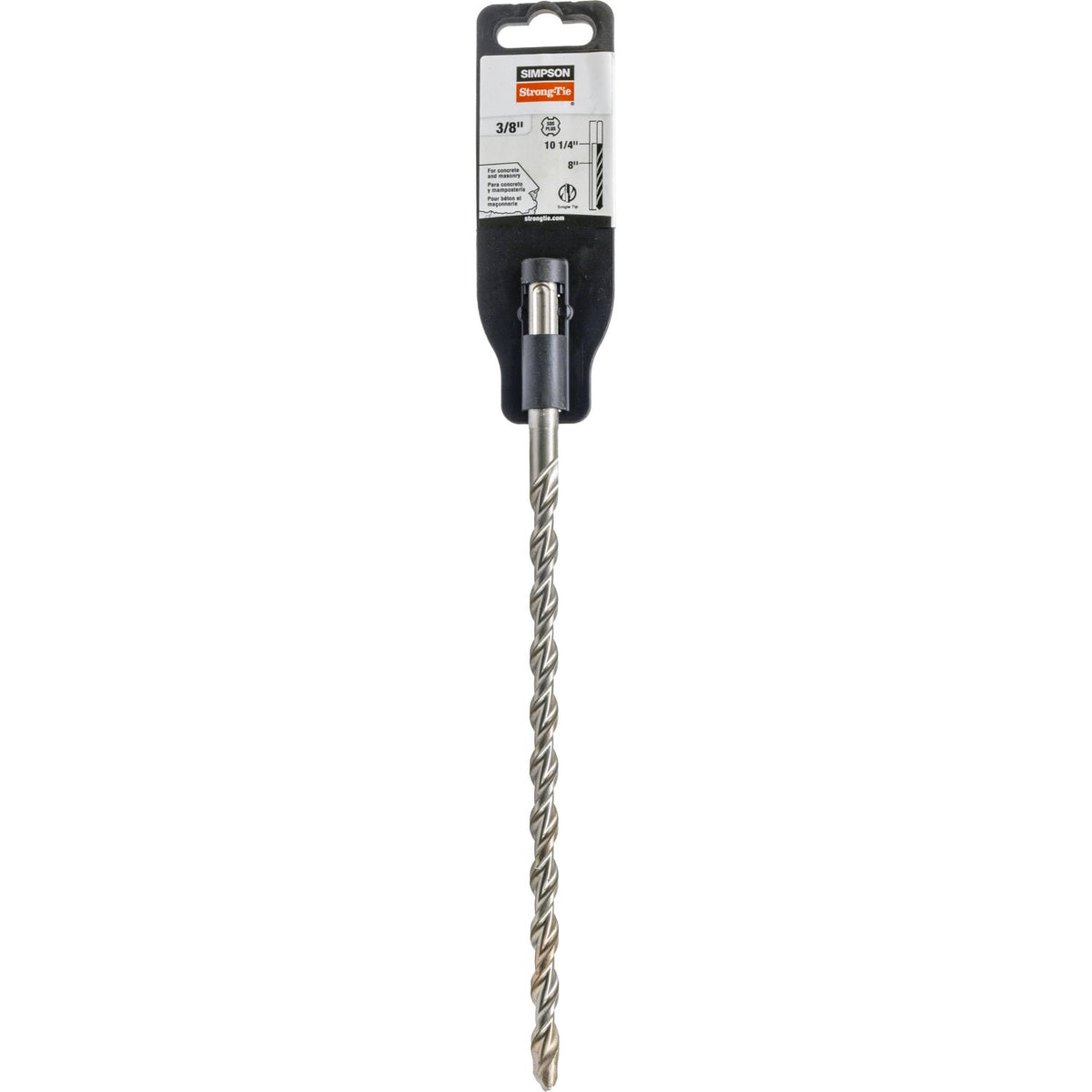 Simpson SDS-Plus Drill Bit 3/8 in. x 10 in. 2-Cutter Carbide Tip MDPL03710