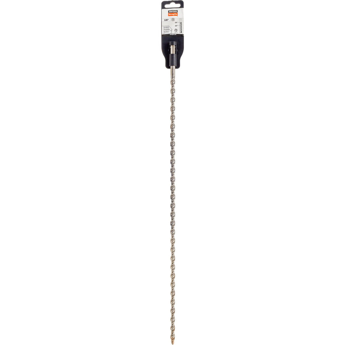 Simpson 3/8 in. x 24 in. SDS-Plus Drill Bit 2-Cutter Head Carbide-Tipped MDPL03724