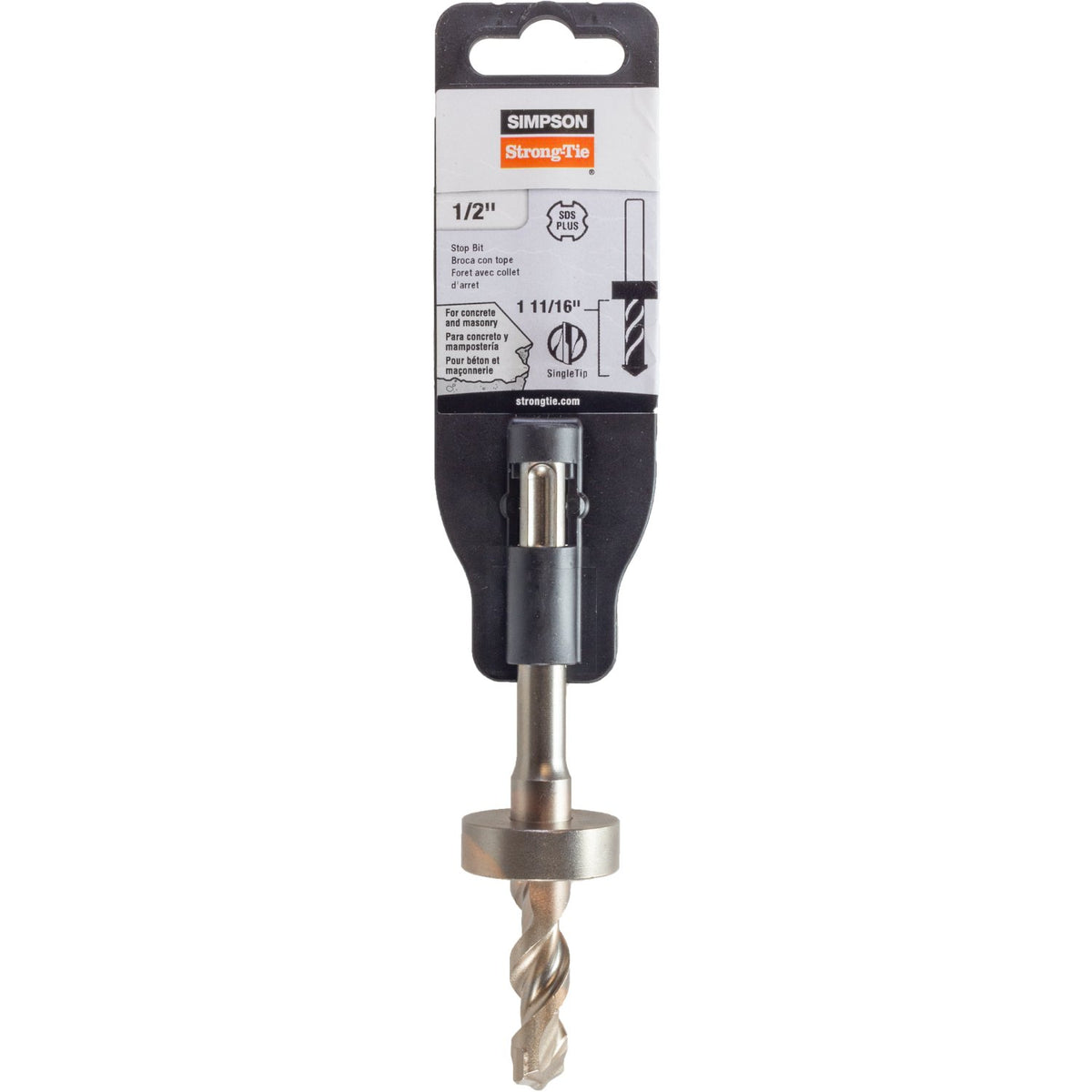 Simpson SDS-Plus Fixed-Depth Drill Bit for 3/8 in Drop-In Anchors DIA DIAB MDPL050DIA