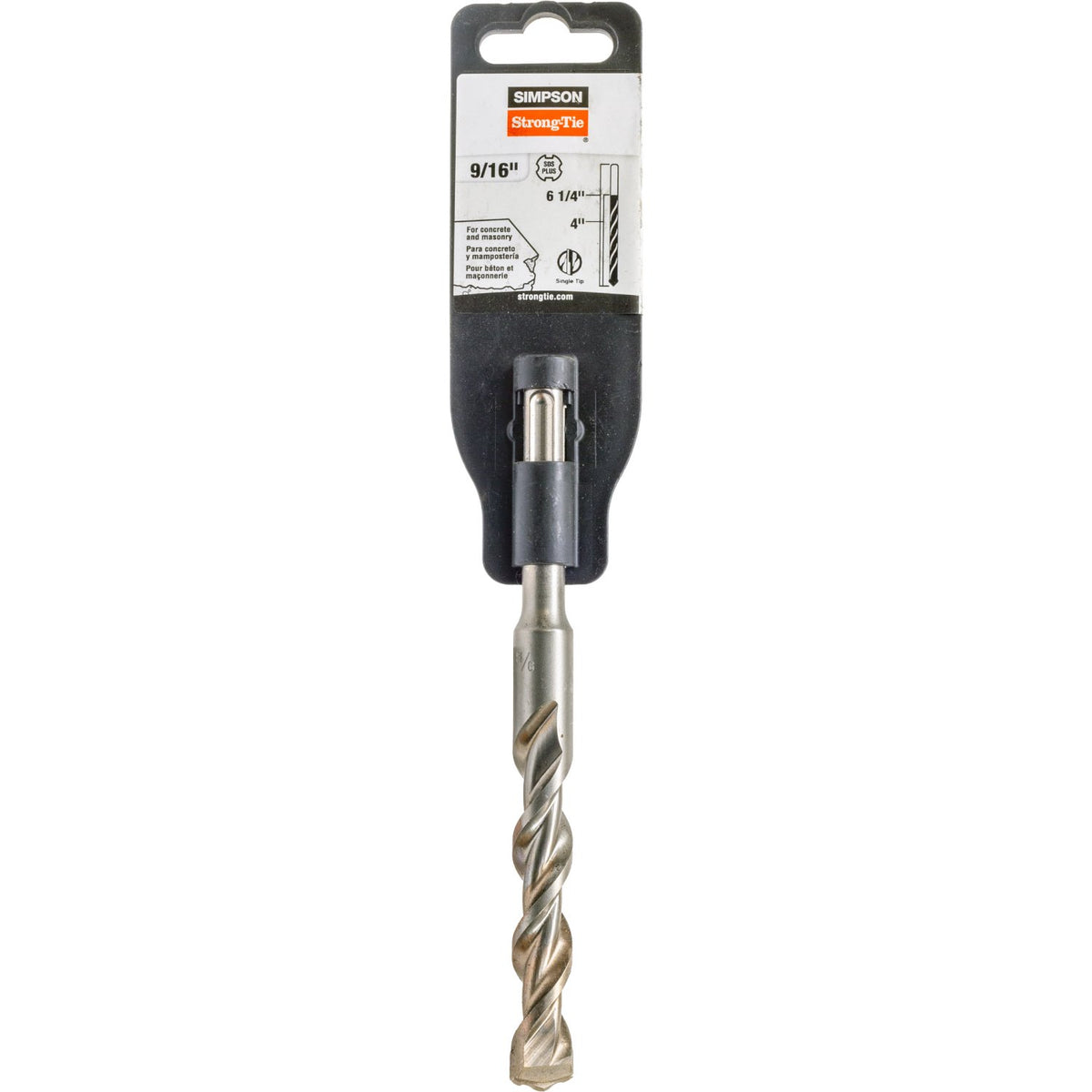 Simpson SDS-Plus Drill Bit 9/16 in. x 6-1/4 in. 2-Cutter Carbide Tip MDPL05606