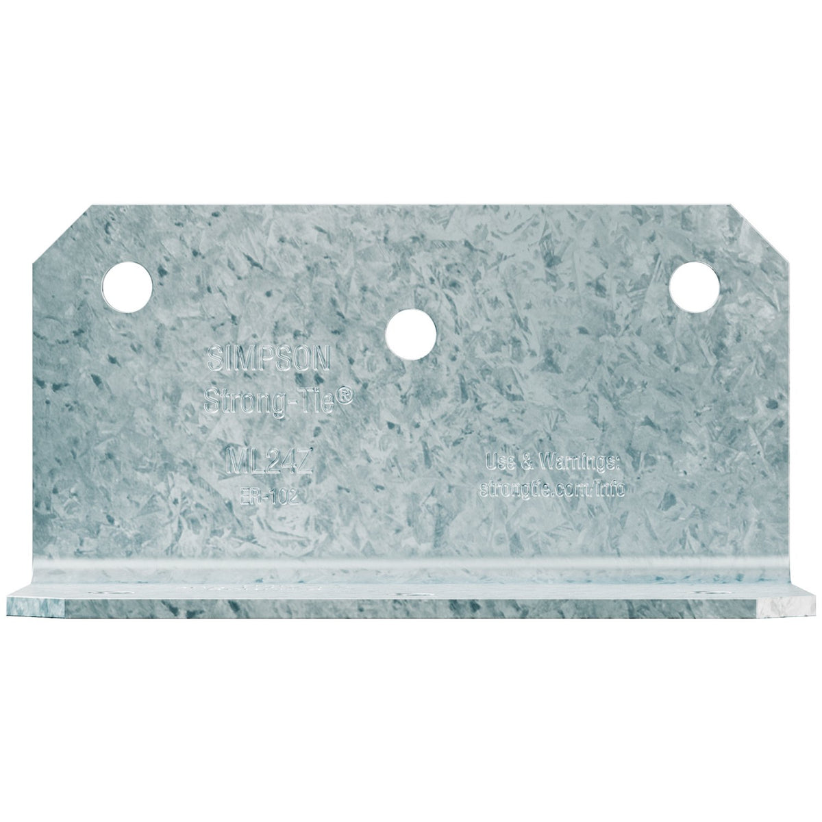 Simpson ML24Z 2 x 4 ZMAX Galvanized Medium L Angle