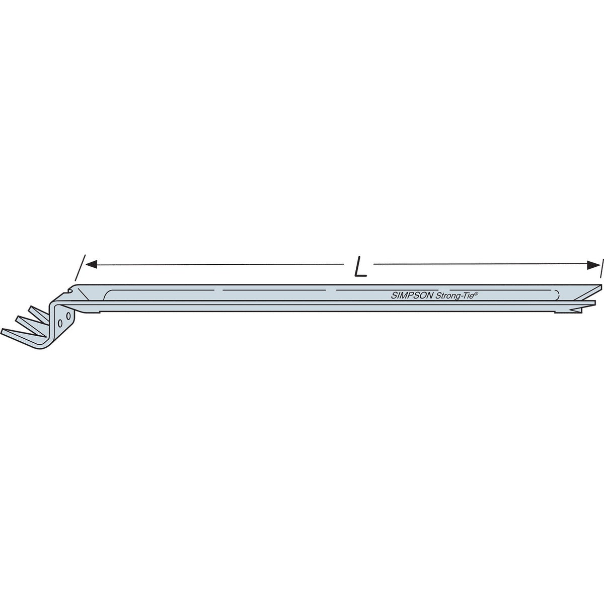Simpson NCA2X10-16 Nailless Compression Bridging 2x10, 2x16
