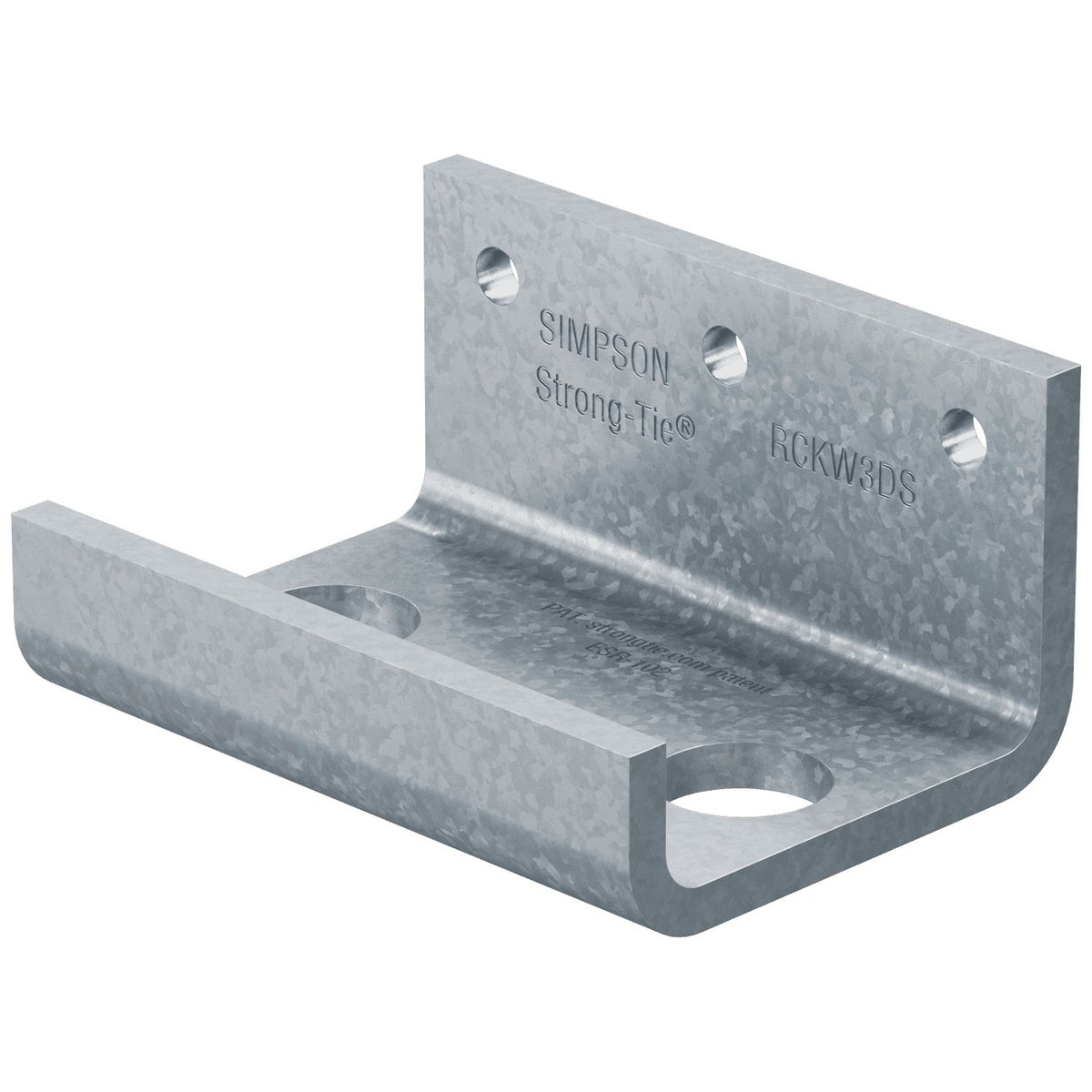 Simpson RCKW3DS-R10 3-in Two-Anchor Kneewall Connector Stiffener 7 Ga G90 Galvanized 10-Pack