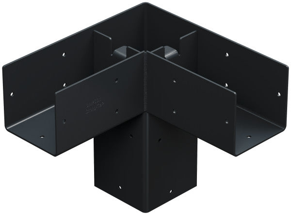 Simpson Sage Corner Connector 4x4, 2 pieces w/screws, Black