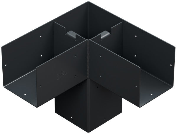 Simpson Sage Corner Connector 6x6, 2 pieces w/screws, Black