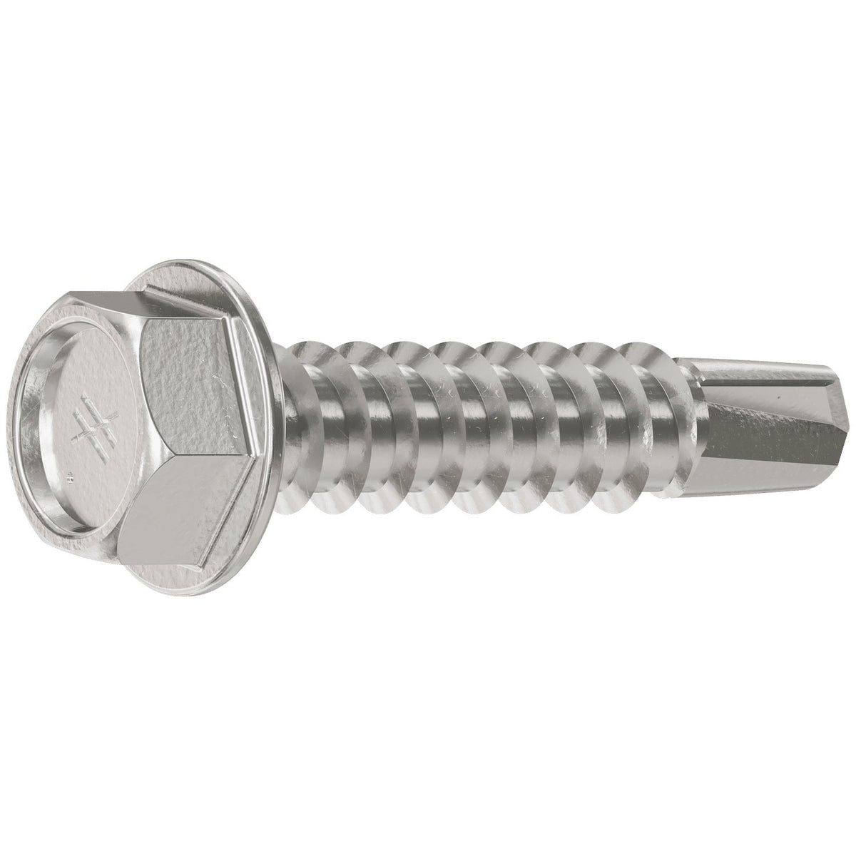 Simpson #12 x 1" Self-Drilling Hex-Washer Head Screw, 316 Stainless Steel