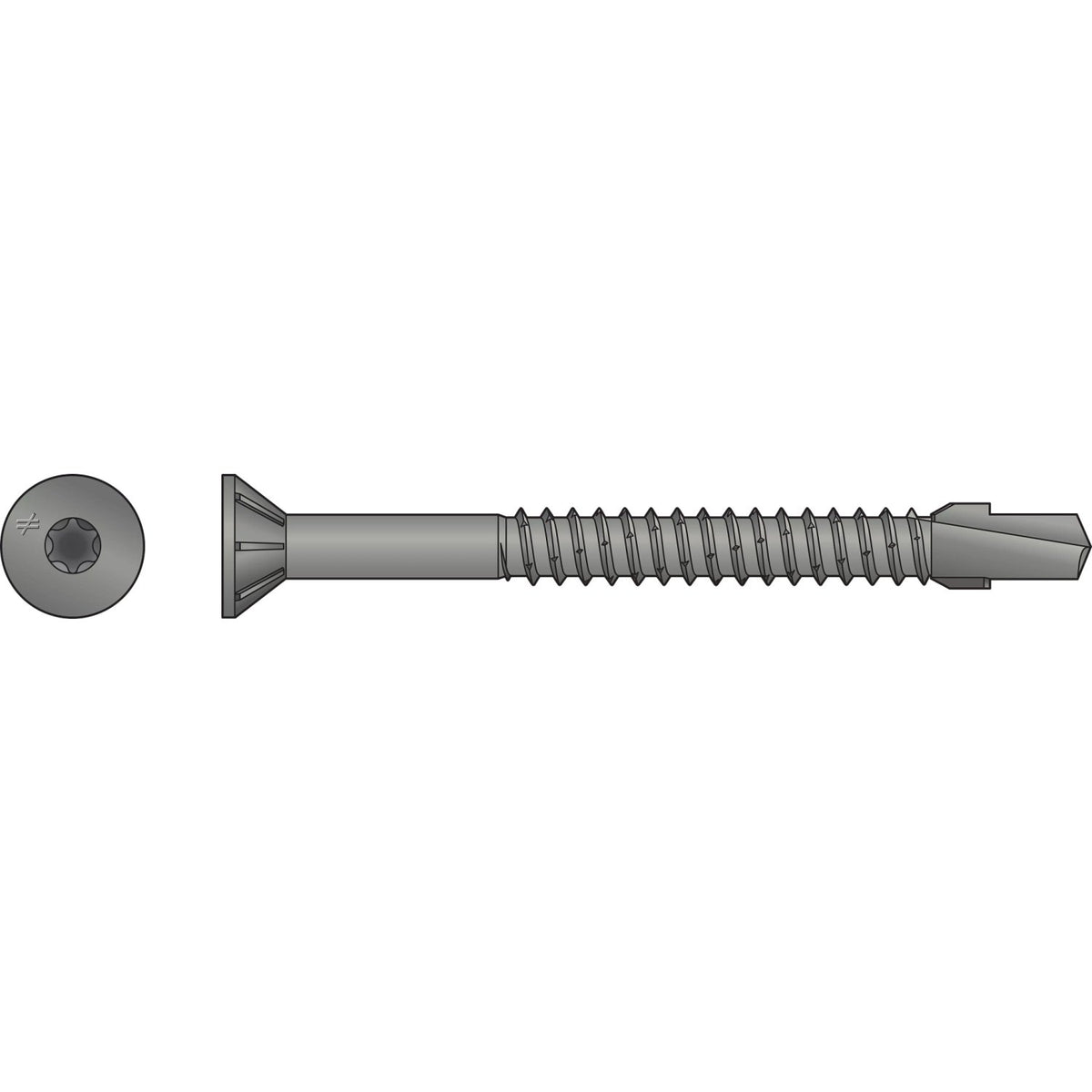 Simpson #12 x 2-3/8" Strong-Drive TB WOOD-TO-STEEL Screw N1200 Galvanized