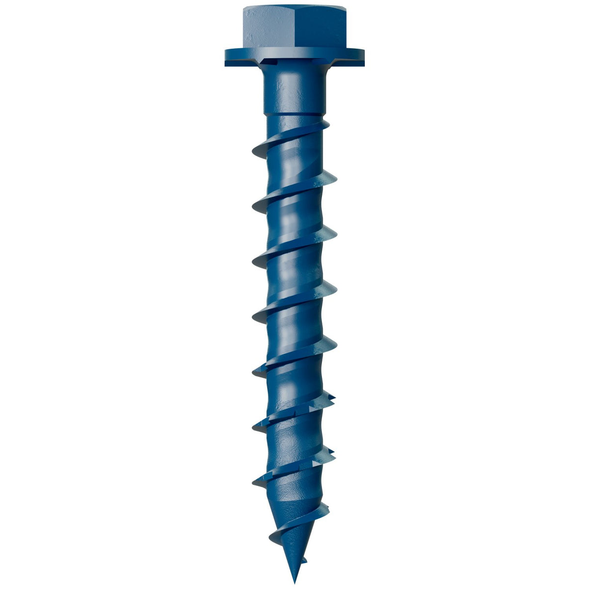 Simpson 3/16" x 1-1/4" Titen Turbo Hex-Head Screw Anchor, Blue TNT18114H
